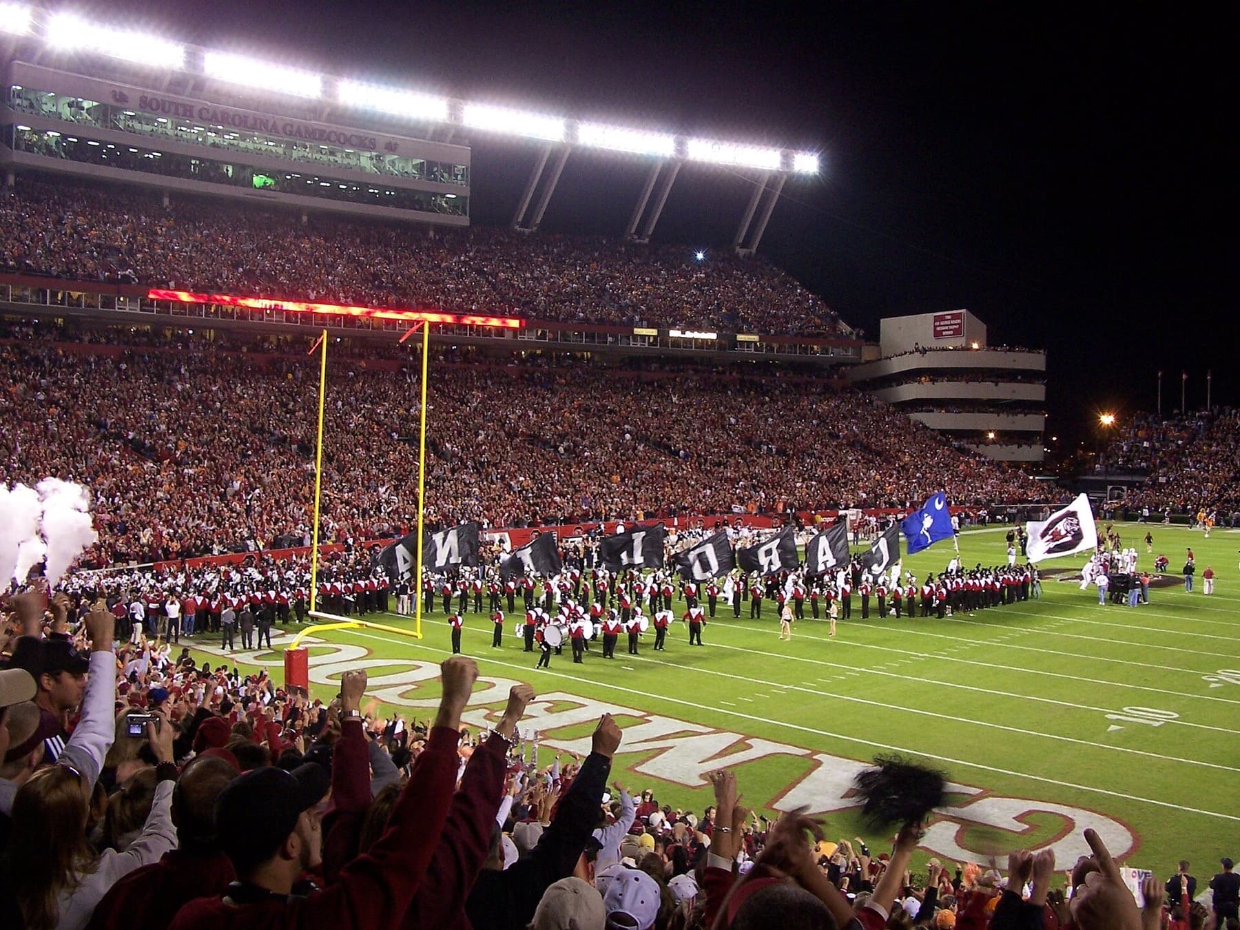 South Carolina’s 2001 entrance at Williams-Brice Stadium